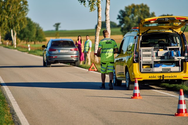 Gelbe Engel bei Autopanne im Einsatz